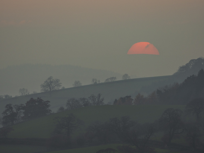 Sunset in Shropshire Hills